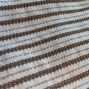 Armani Collectzioni brown stripe and pin stripe button down